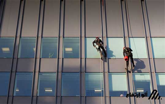 رنگ آمیزی نمای ساختمان از ارتفاع